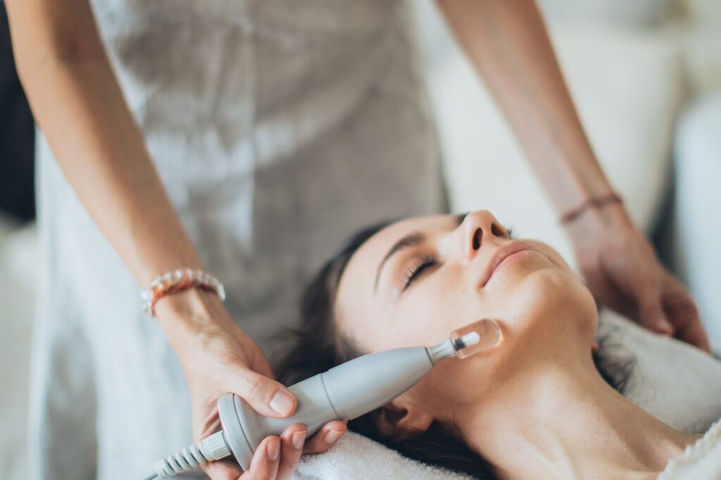 Med spa marketing in Chatham NJ, aesthetic laser facial treatment at a med spa