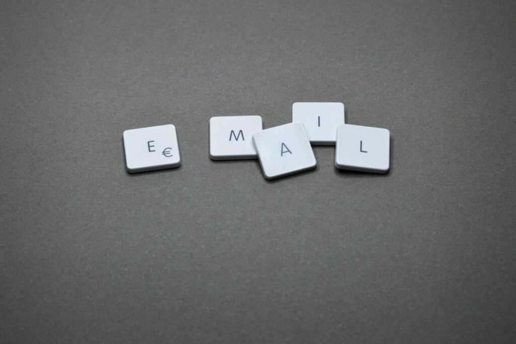 Email marketing agency Hackensack NJ concept with email letter tiles