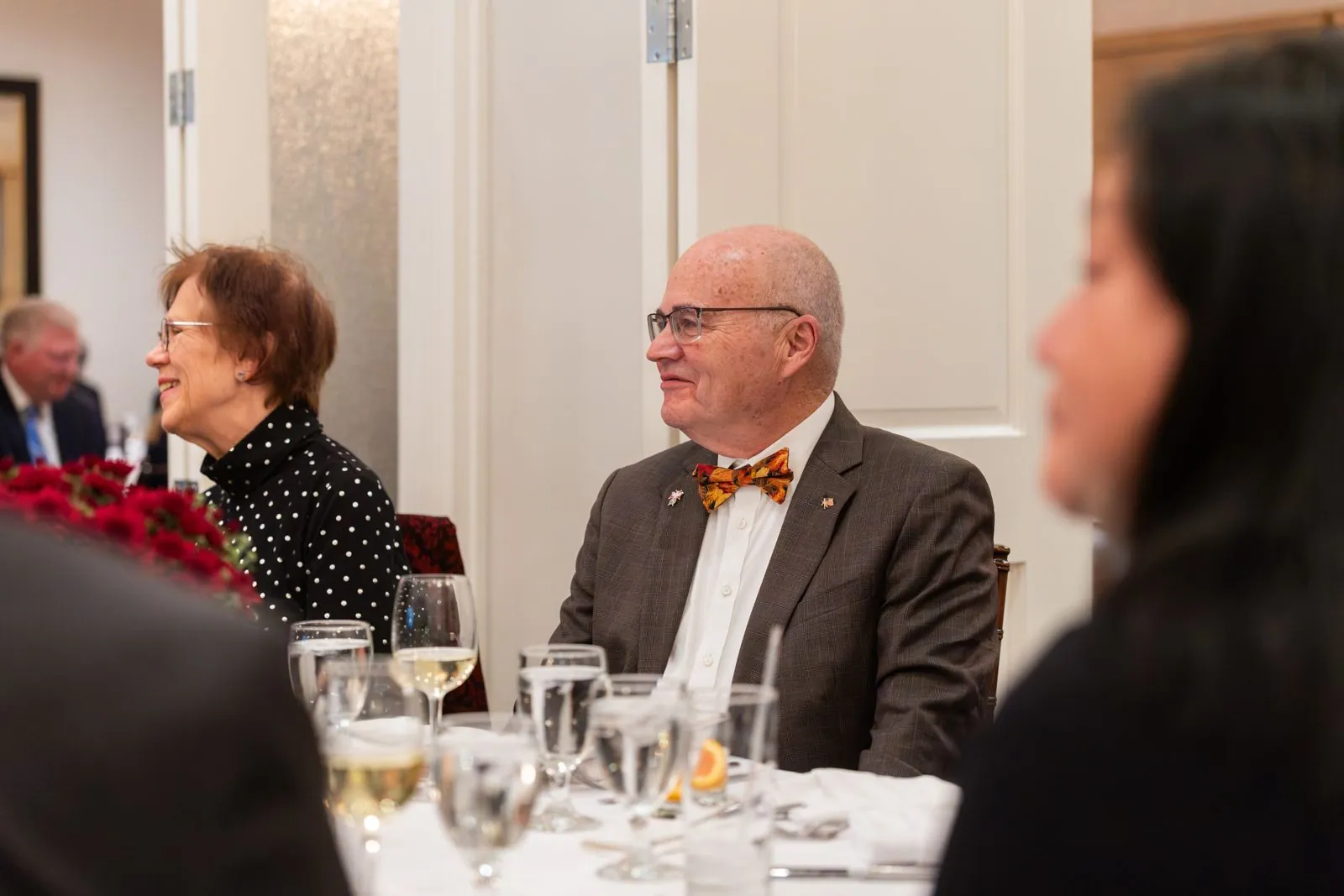 Guests at a Knights of Columbus dinner photographed by The Hype Hero