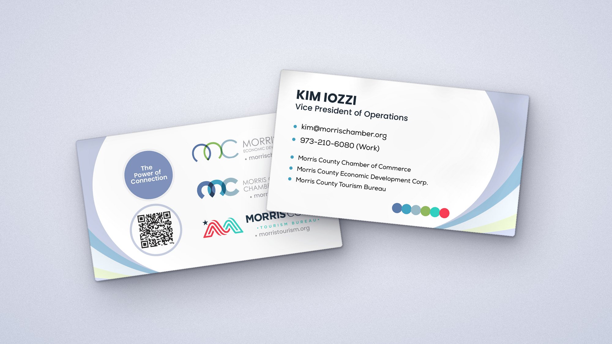 Morris County Alliance business card front and back